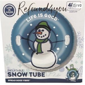 Life is Good - ‘Snow Tube - snowman’ 48” diameter. NWT